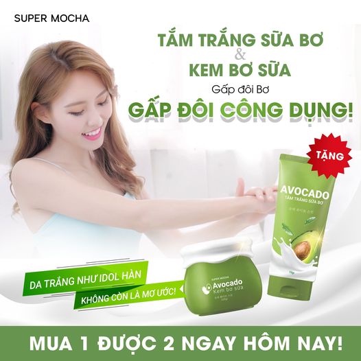 Tắm trắng Bơ sữa Mocha