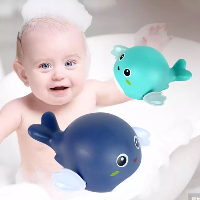 Đồ chơi cá heo chạy cót bơi lội dưới nước cho bé