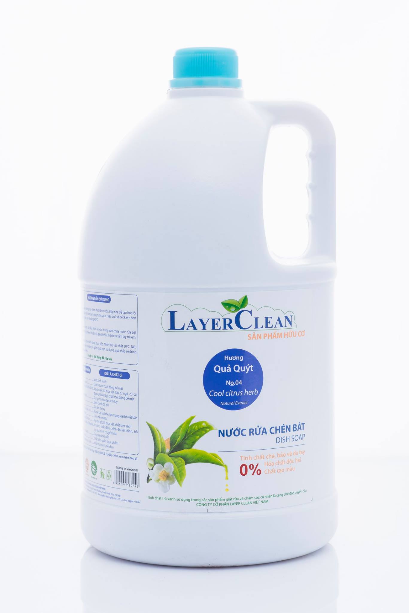Nước rửa chén bát Layer Clearn 5l lương Quýt