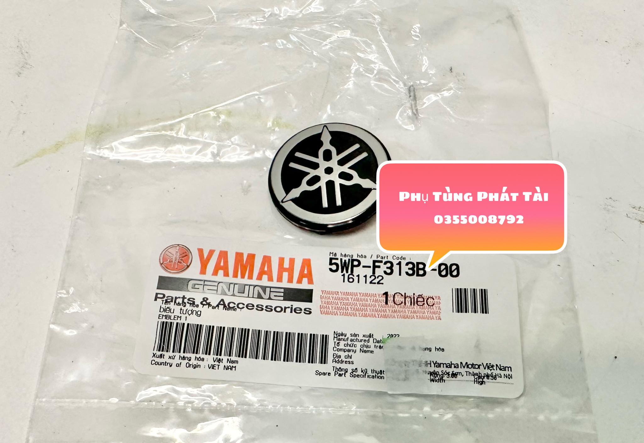 Logo mặt nạ exciter 2010 chính hãng yamaha