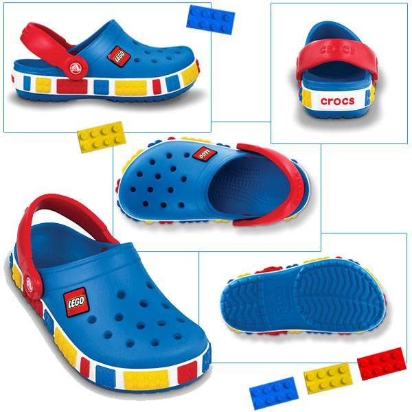 Sục nhựa Lego Crocs trẻ em (màu xanh dương)