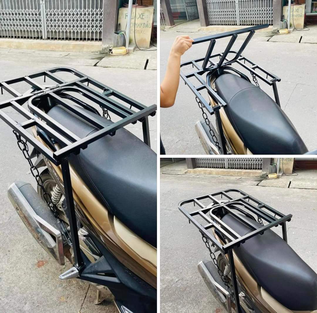 Gác baga chở hàng - kệ chở hàng đa năng - giá chở hàng dành cho xe máy, 58cmx70cm