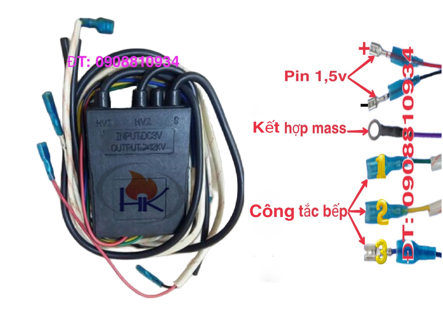 Ic đánh lửa bếp gas đôi Sunhouse / Ic bếp ga âm 3 lò