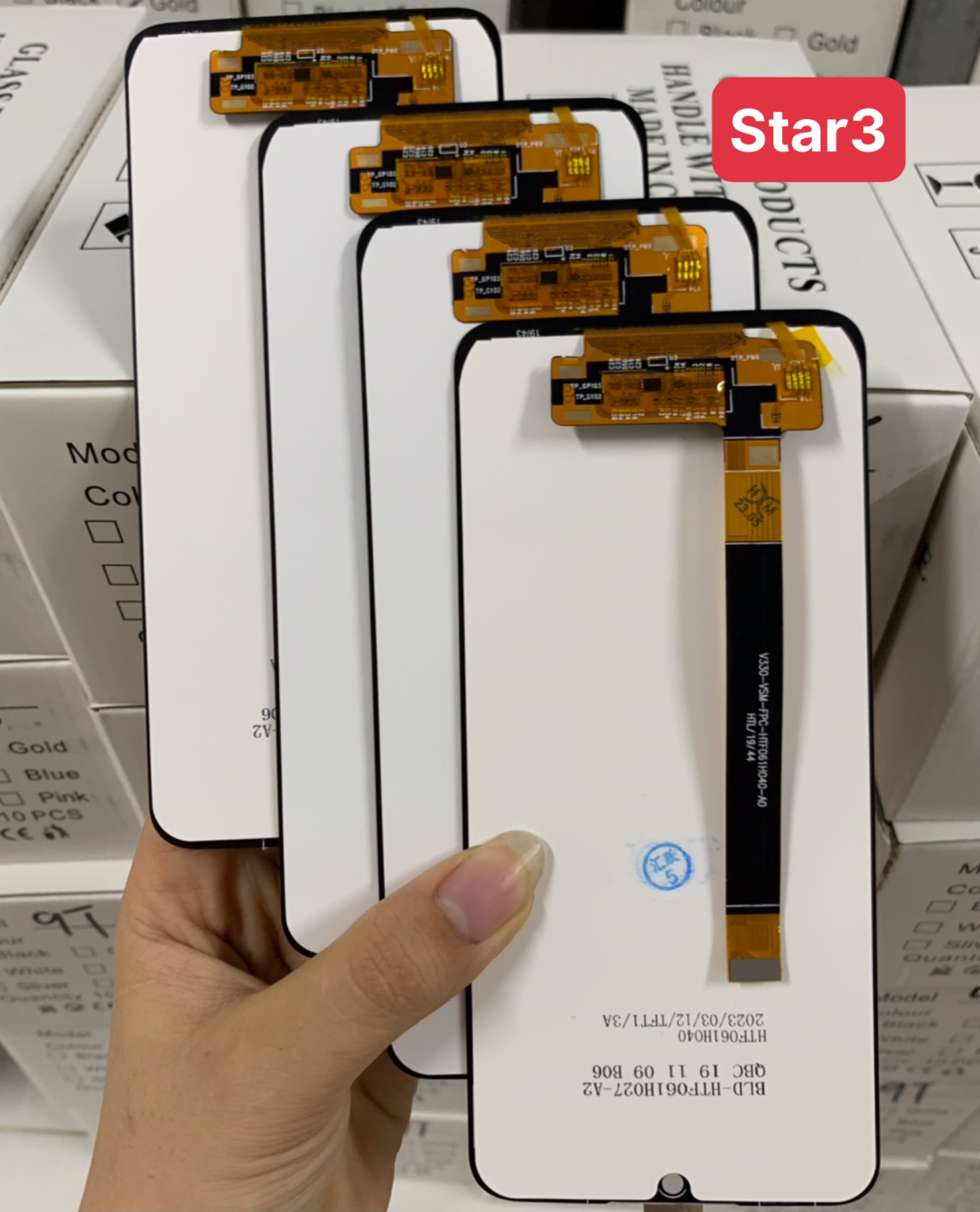 Zin new vsmart Star 3/v330a full set screen black