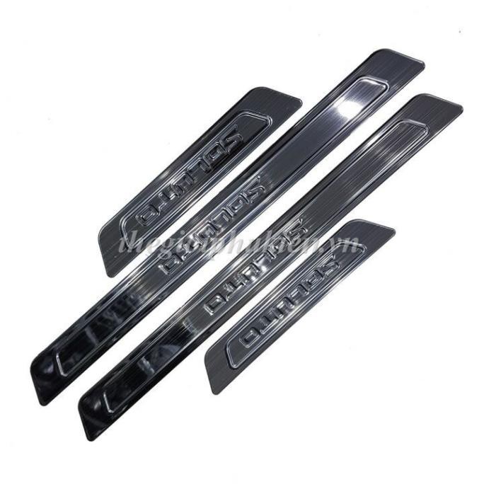 Ốp bậc cửa - nẹp bước chân xe kia soluto 2018- 2020 trong và ngoài mẫu titan