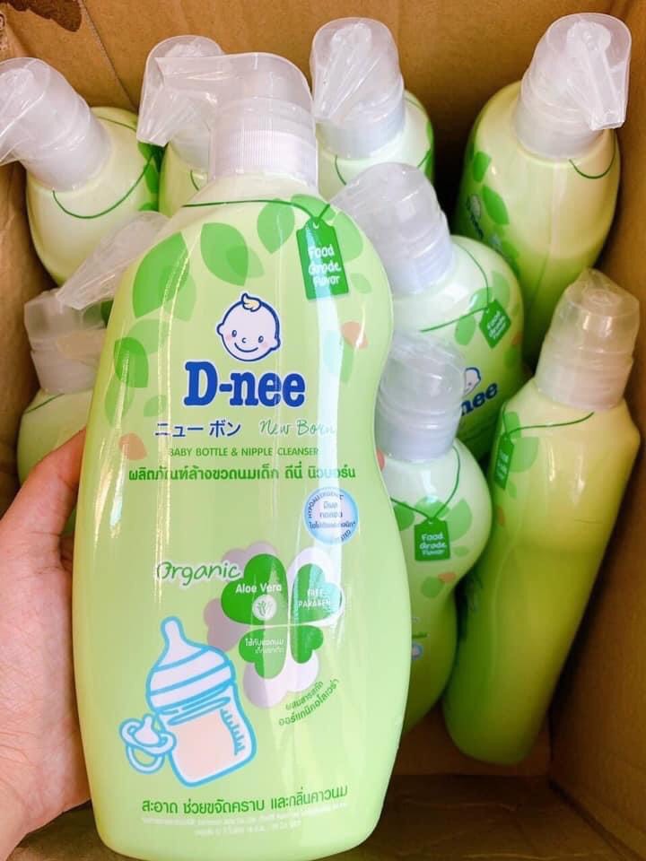 Nước Rửa Bình Sữa D-nee Thái Lan 620ml - chính hãng [thành phần tự nhiên & rau quả organic-an toàn cho bé]