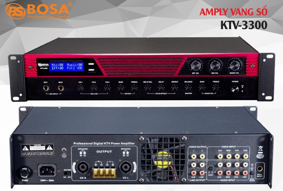 [HCM][Trả góp 0%]Amply Kỹ Thuật Số Bosa KTV-3300
