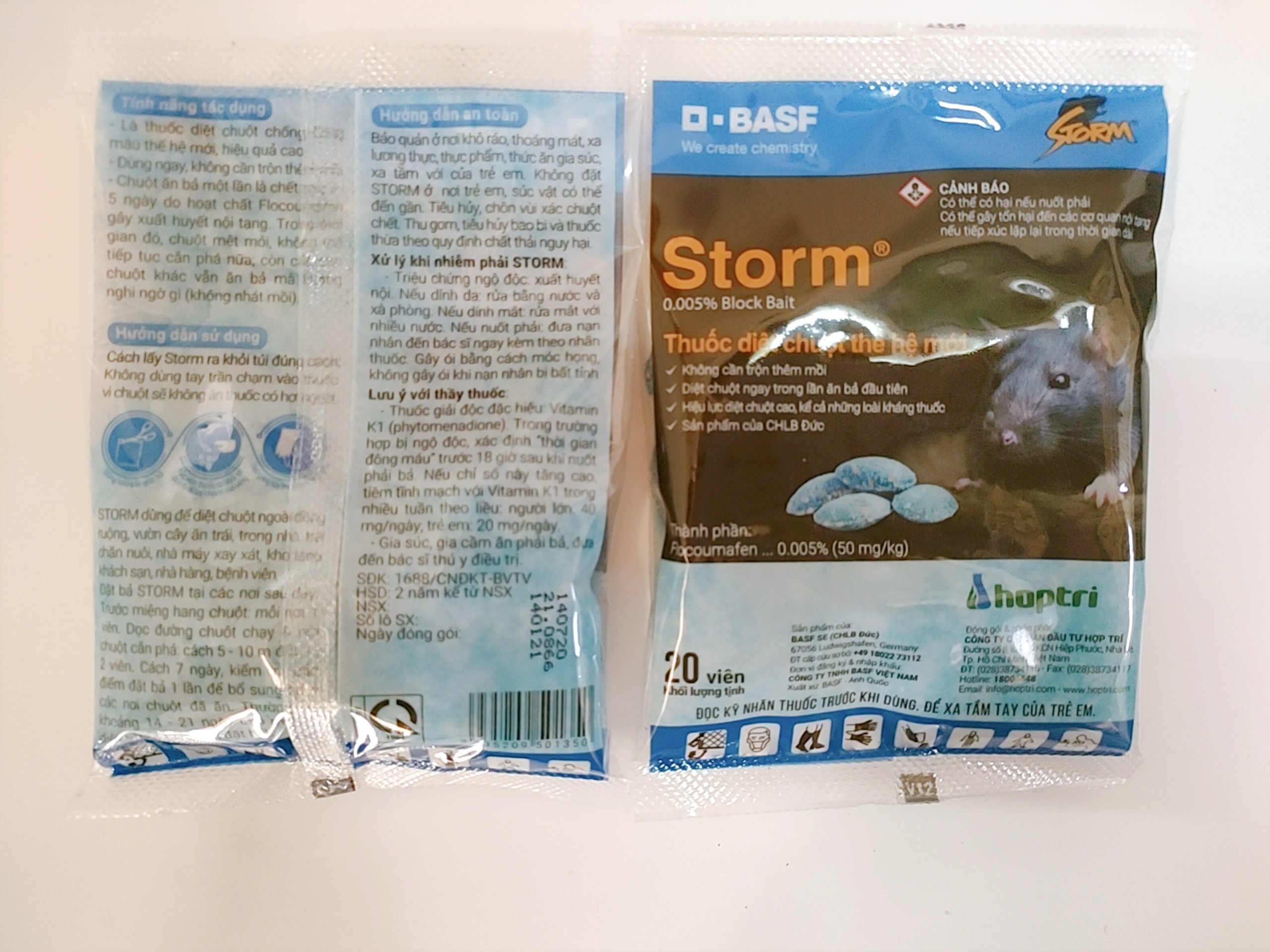 Storm thuốc chuột kẹo gói 20 viên