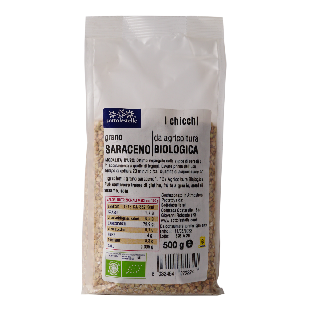 Hạt kiều mạch hữu cơ Sottolestelle 500g