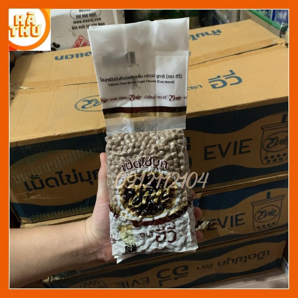(HT) [Combo 2kg] trân châu đen, chân châu đường đen Thái Lan Evie