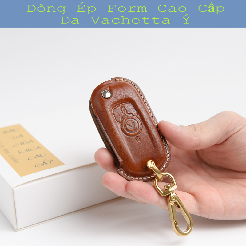 Bọc chìa khoá fadil 💎da thật 100%💎 ốp chìa khoá lux a lux sa bao da vinfast mint leather