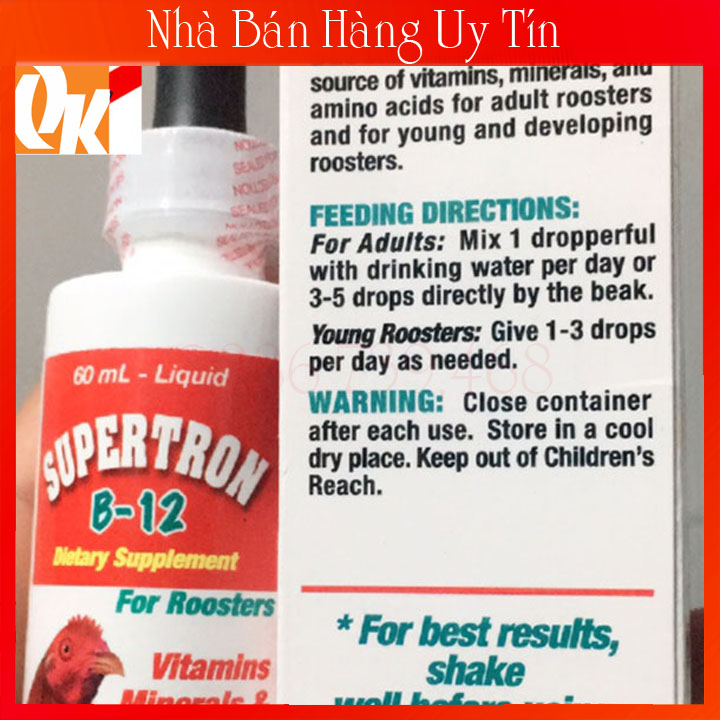 Super Tron B12 60ml-Nuôi Gà Chế Độ Đá