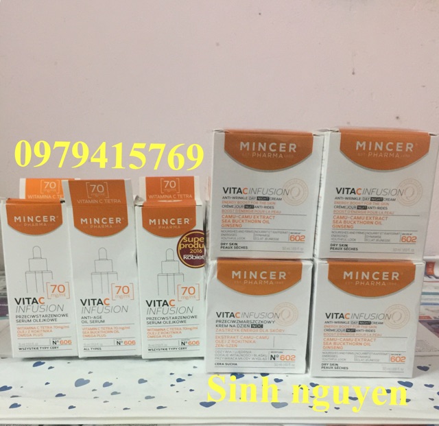 Kem dưỡng trắng da, mờ thâm nám mincer 602