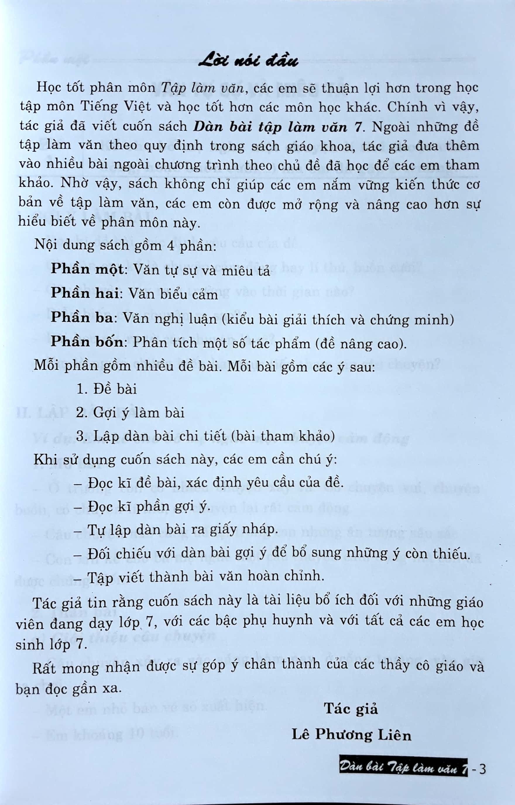 Dàn Bài Tập Làm Văn 7
