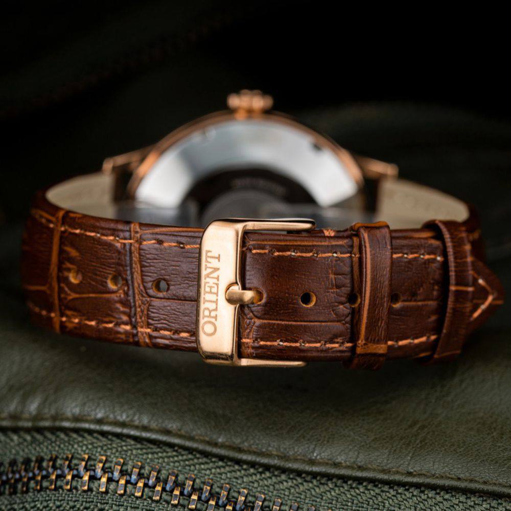 { ĐỒNG HỒ HÀNG HIỆU } Đồng Hồ Cơ Nam Orient Automatic Lộ Tim Dây Da Full Box