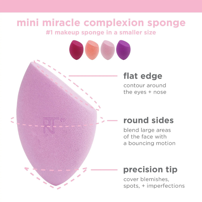 Set 4 Bông Mút Real Techniques 4 Mini Miracle Complexion Sponges (4 Pcs)