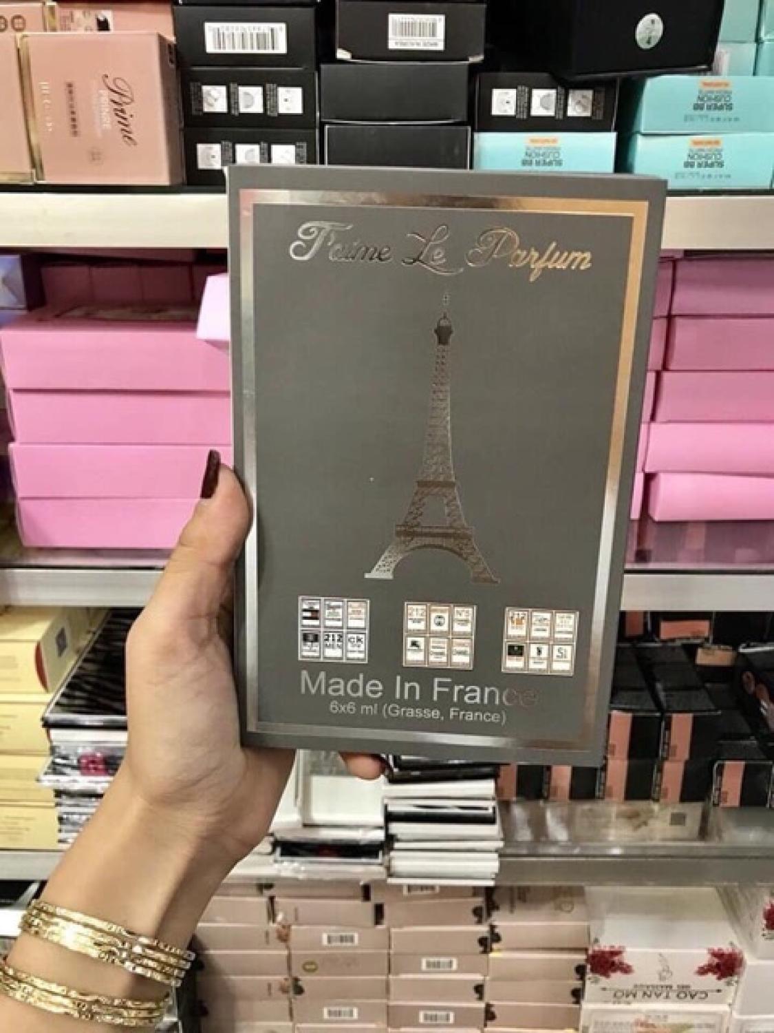 Set 6 chai nước hoa tháp 20ml dạng lăn