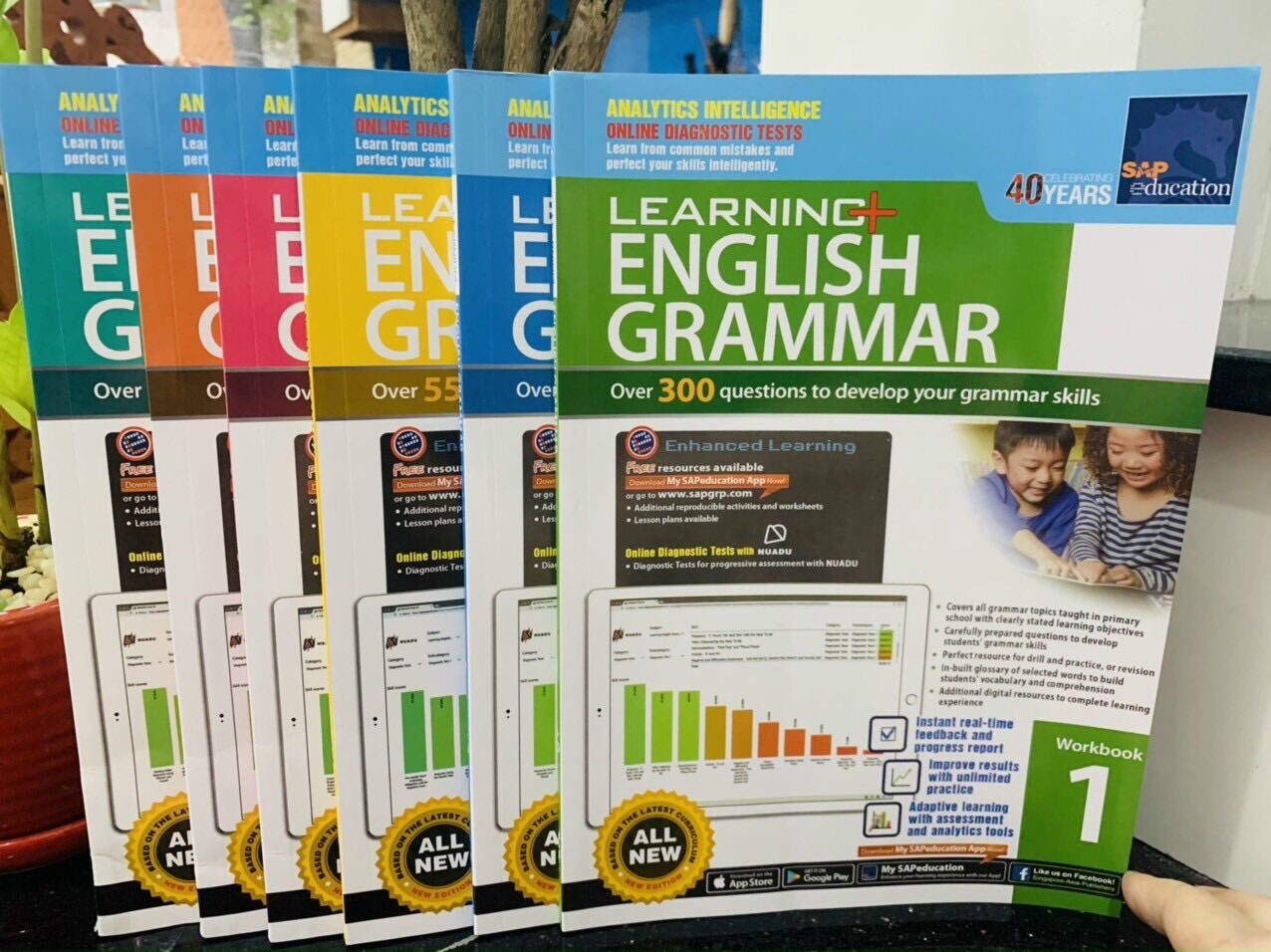 Book English learning grammar 1-6