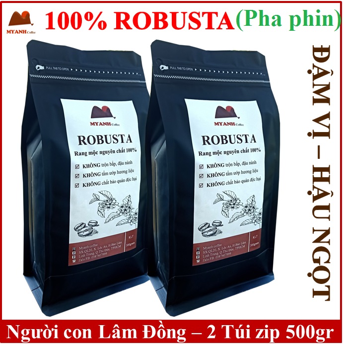 1 kilogram Robusta coffee ( LIGHT BROWN ) )