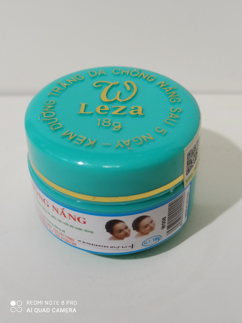 kem wleza dưỡng trắng 18g