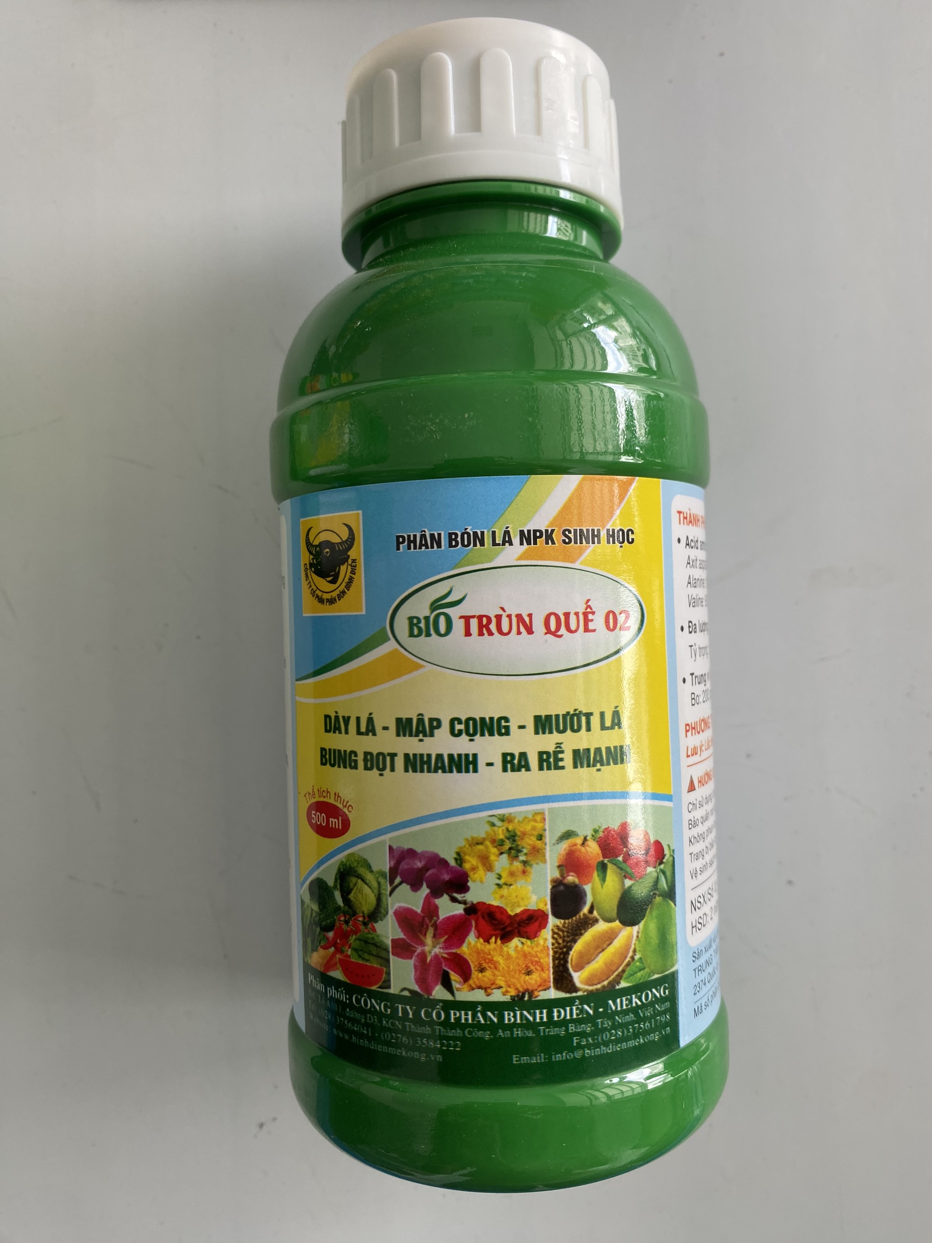 Phân Bón Sinh Học BiO Trùn Quế 02 Chai 500ml