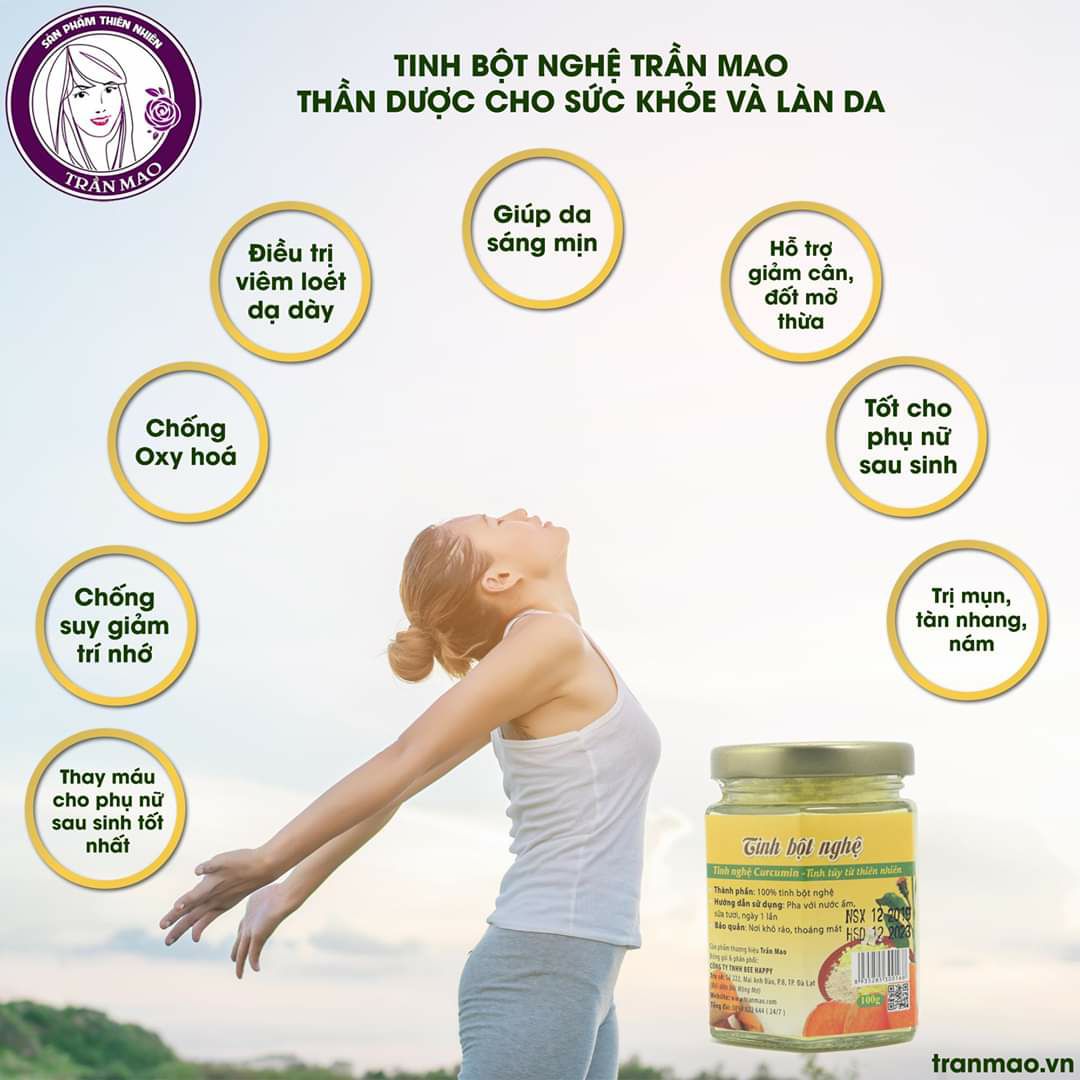 [HCM]TINH BỘT NGHỆ TRẦN MAO 500G