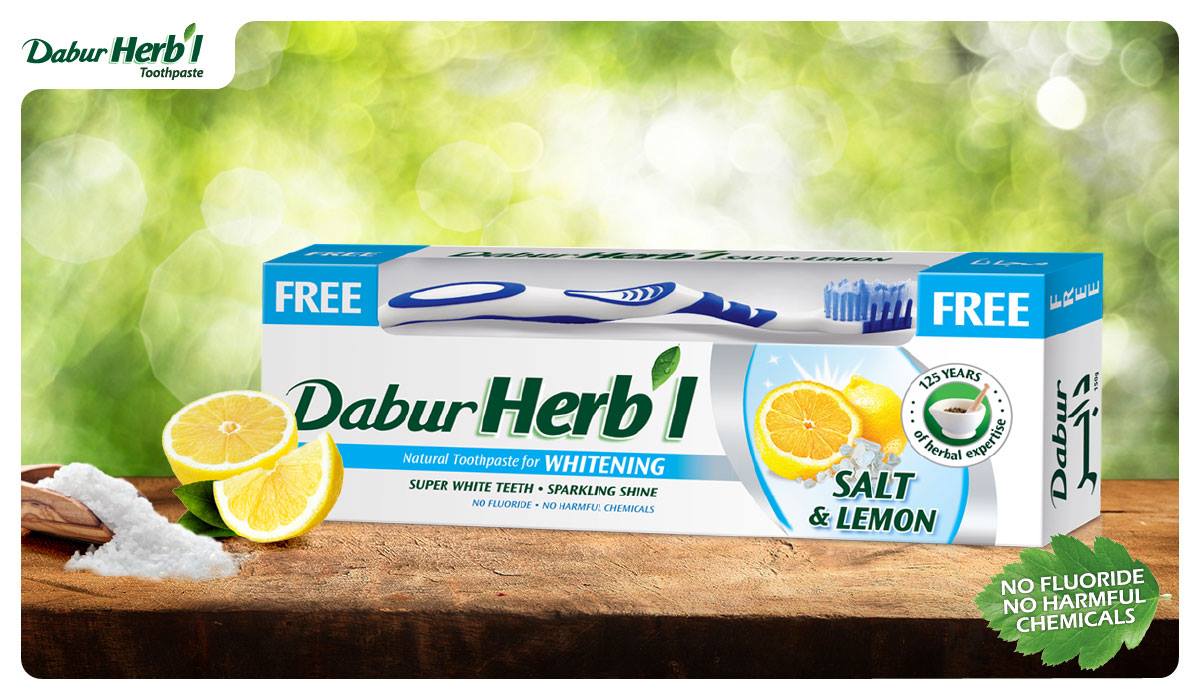 Kem đánh răng Dabur- Làm trắng răng 150g