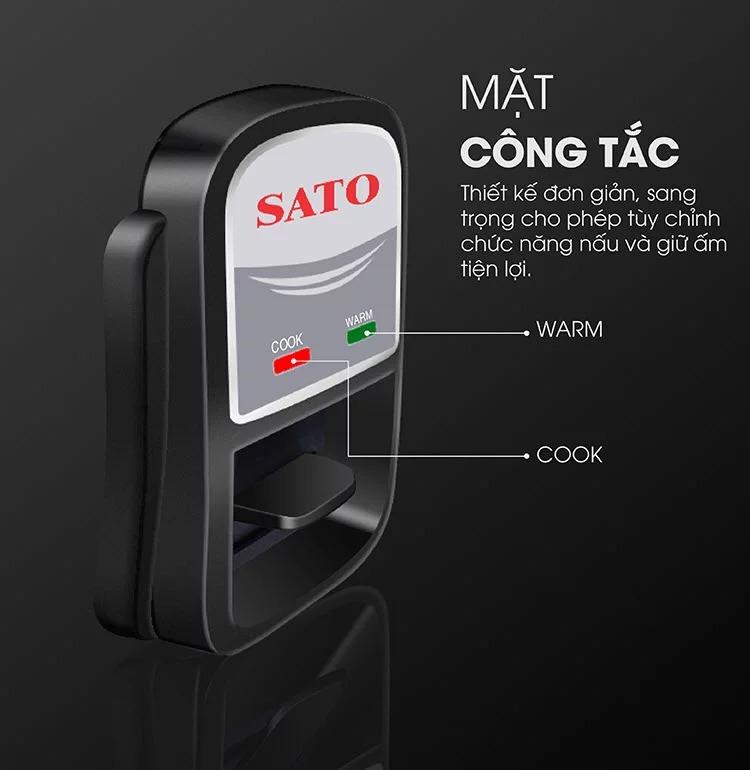 Nồi cơm điện công nghiệp SATO P12 12L (Màu vàng nhạt)