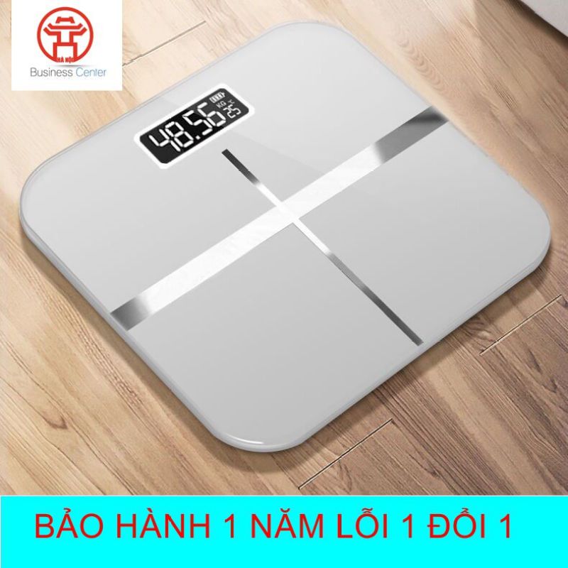 Cân sức khỏe điện tử mặt kính cường lực tặng kèm Pin AA tặng kèm thước đo