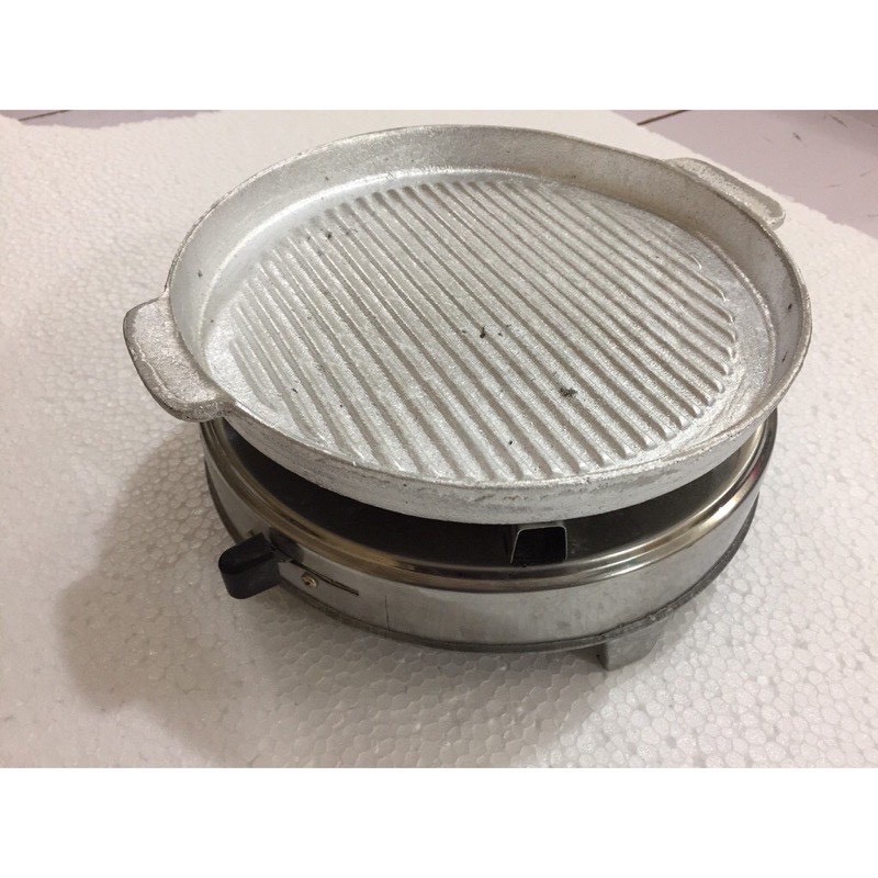 [COMBO] Bếp Cồn Inox Kèm Chảo Gang Nướng