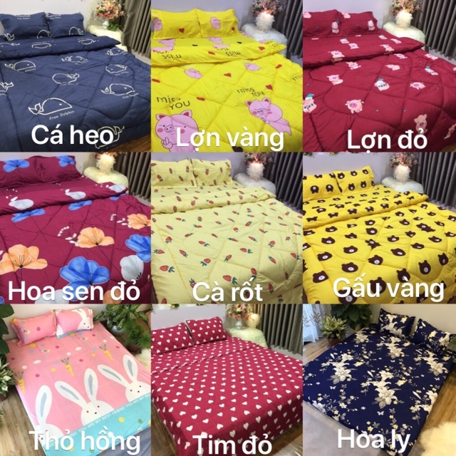 SÉT CHĂN GA GỐI POLY SIÊU NHÂN NHỆN