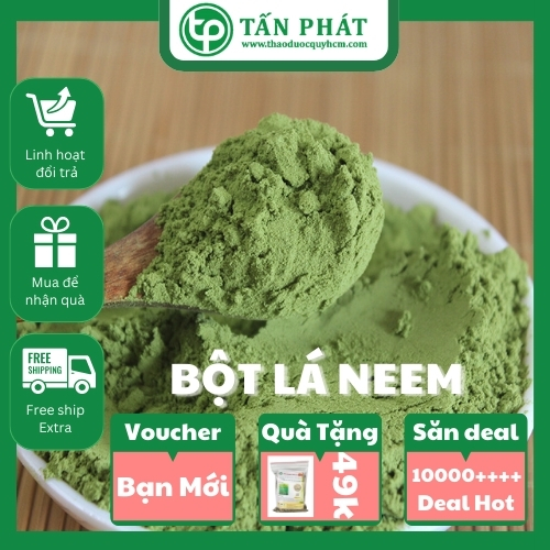 [Hàng mới về] Bột lá neem ấn độ nguyên chất 200g - Sản phẩm chuyên dùng để làm đẹp