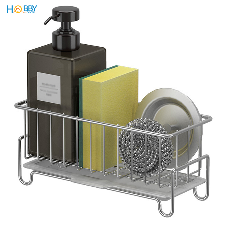 Kệ để đồ rửa chén bát gác trên bồn rửa inox 304 Hobby Home Decor KRC5