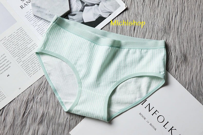 Bộ 5 Quần Lót Cotton Kẻ Mềm Mại (40-58kg) C11