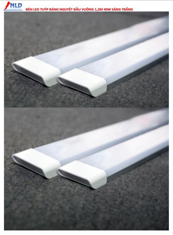 combo 4 cây đèn led thân nhôm liền máng 1.2m 40w sáng trắng.