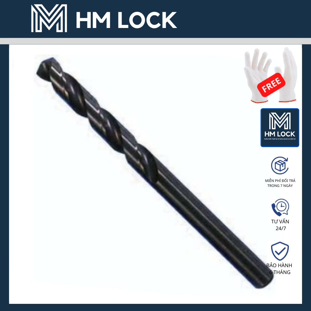 MŨI KHOAN SẮT HÀNG TẶNG CHO MÁY KHOAN - HM LOCK
