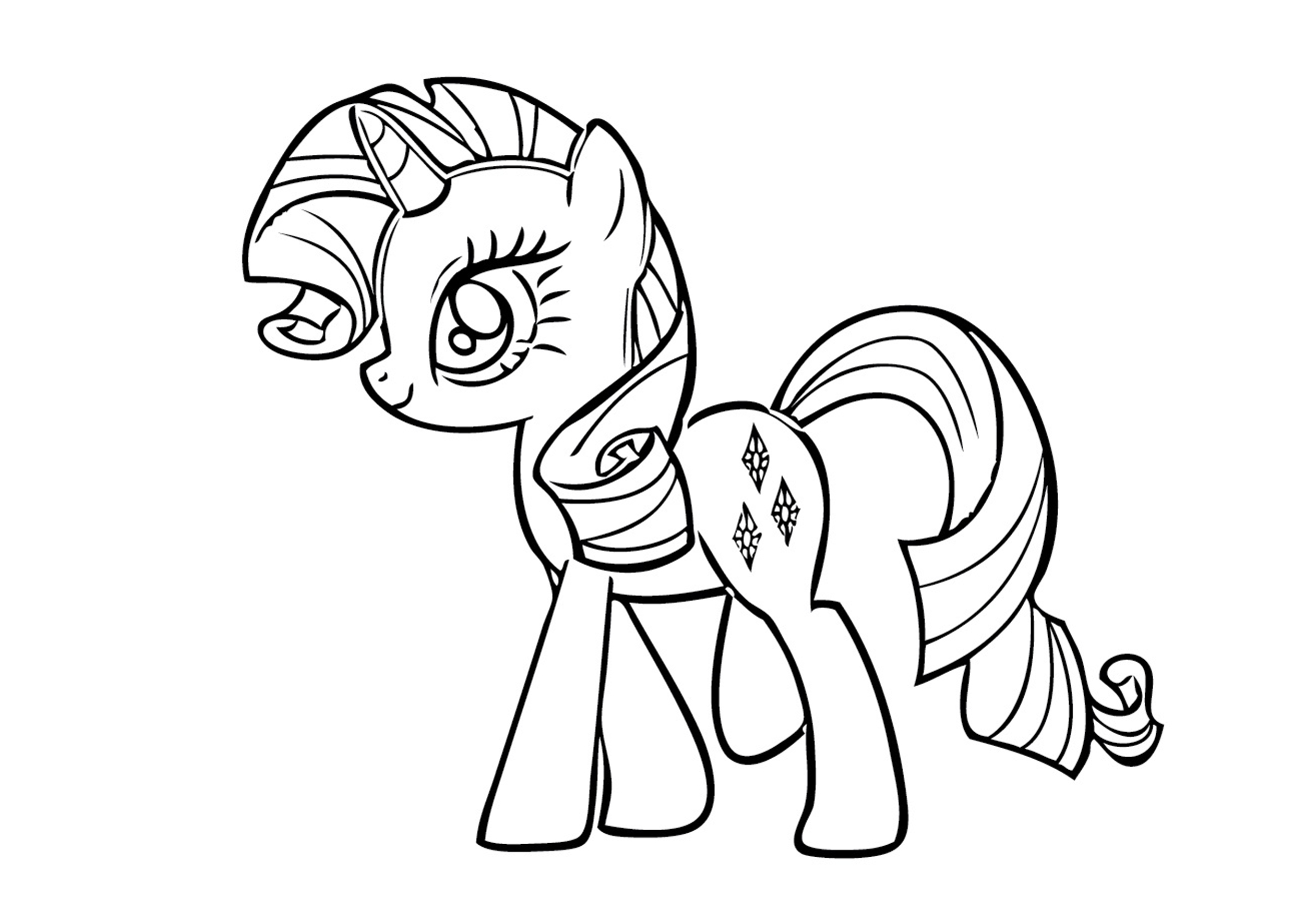 TRANH TÔ MÀU NGỰA PONY 1