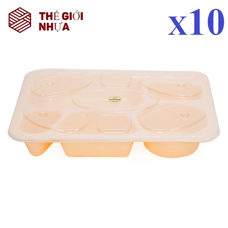[HCM]Combo 10 Khay Cơm Lớn Duy Tân (32 x 26 x 6 cm) No.758