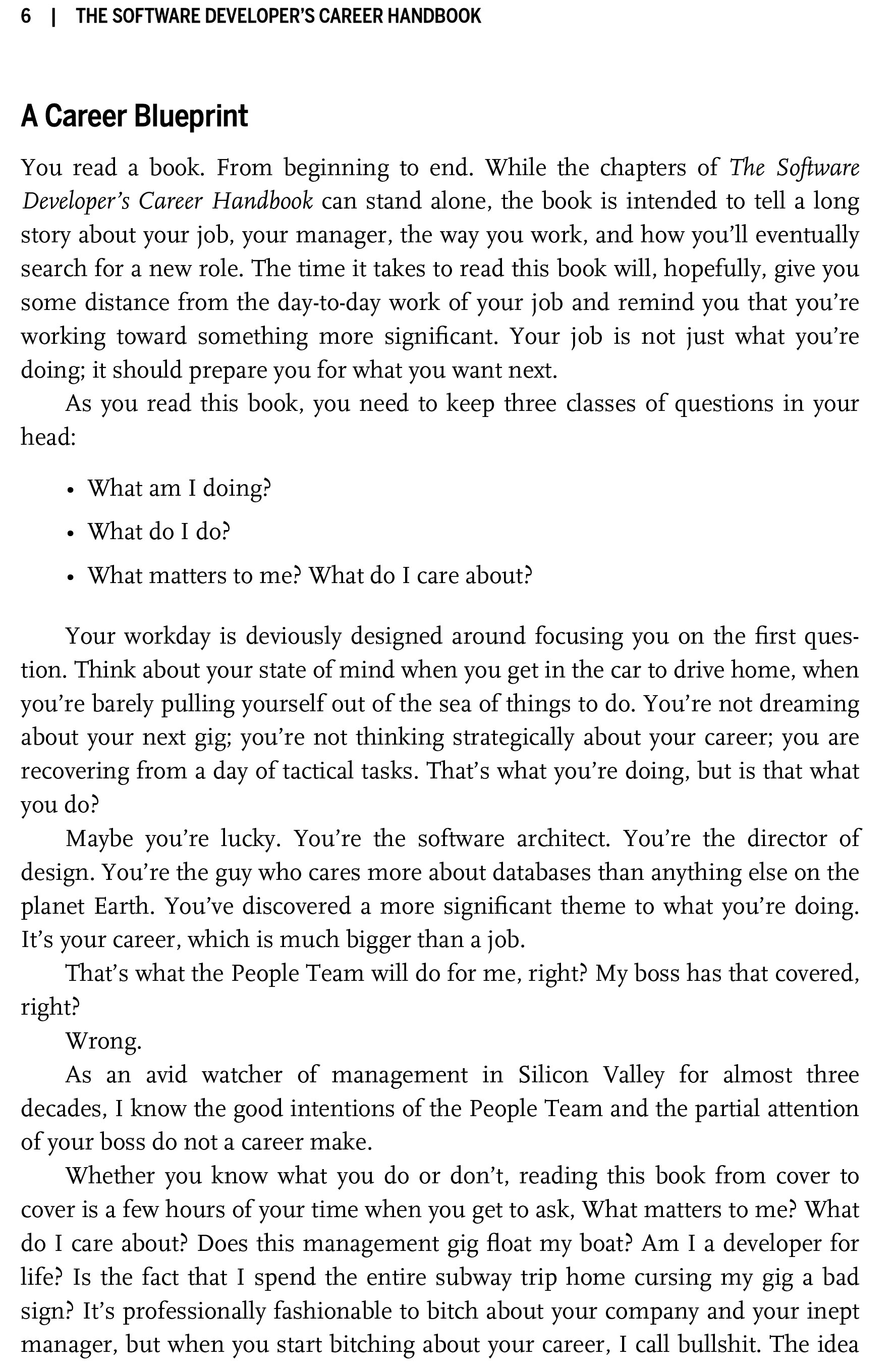 Sách The Software Developers Career Handbook