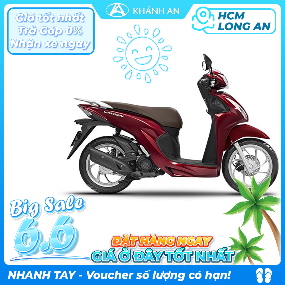 Xe máy Honda Vision 2023 Phiên bản Cao cấp (SMART KEY)