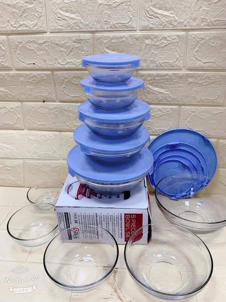 Bộ bát thủy tinh 5 món