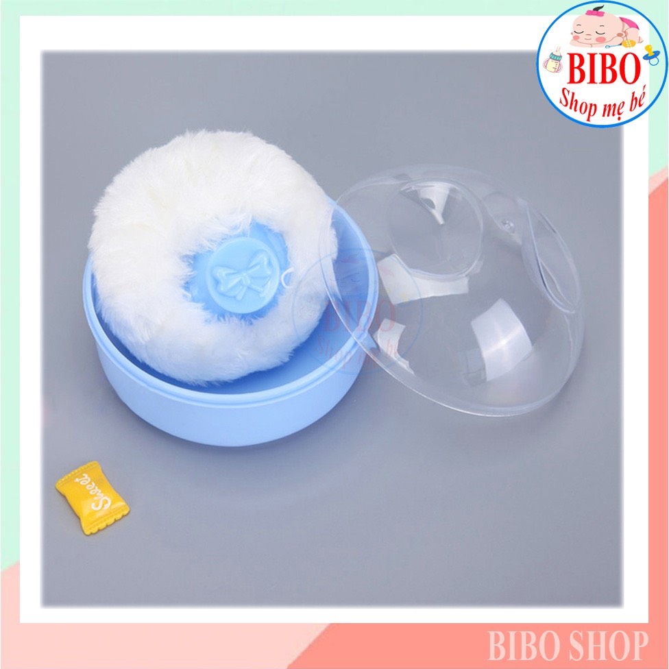 Hộp Đựng Phấn / Bông Dặm Phấn Kèm Phấn Rôm Thái Thơm Cho bé tiện lợi