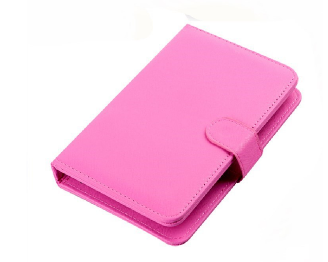 Keyboard leather case combo + Mouse + mouse pad + Type C adapter for 4 to 7 inch Android OS wired type