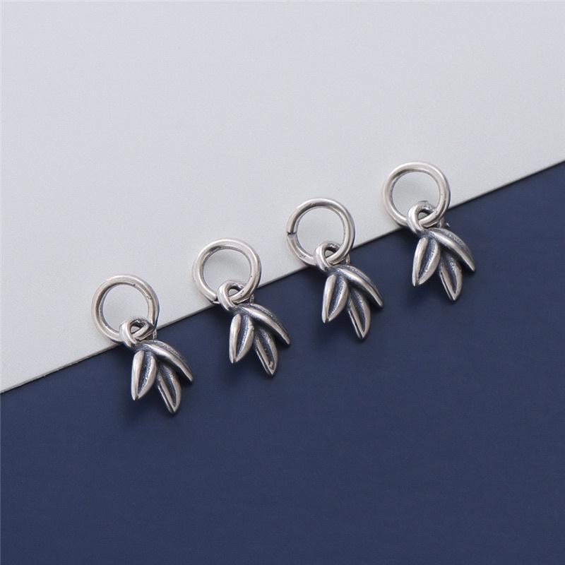 [S925] Charm bạc lá trúc - MH864
