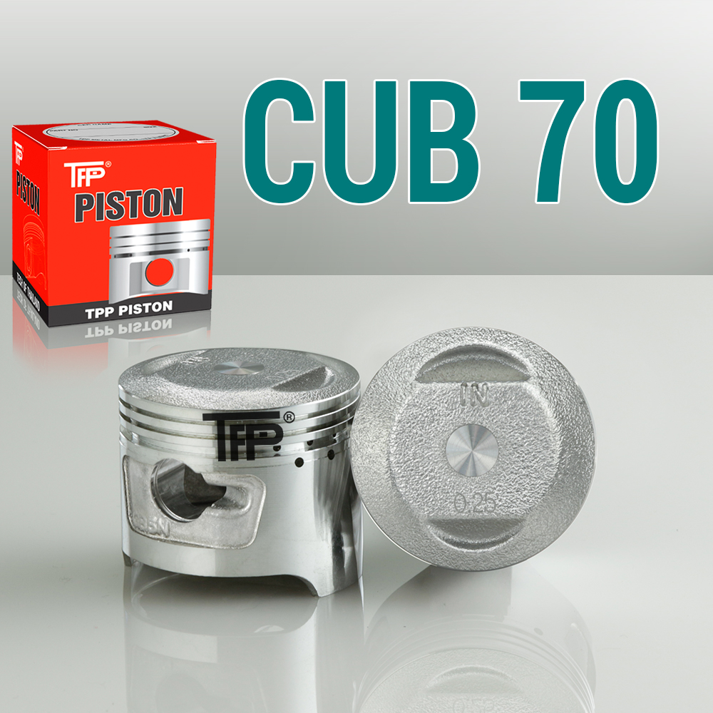 Gb5 dd chaly cub 70 piston xe máy bạc ắc bộ lẻ, trái piston tpp, phụ kiện xe máy