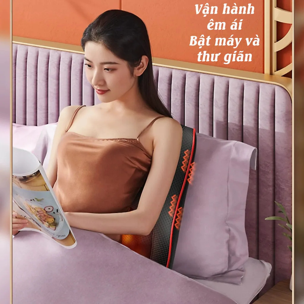 Gối massage vai gáy toàn thân đa năng cao cấp, Gối điện tử tựa đầu và lưng hỗ trợ mát xa trên xe hơi và ở nhà mát xa cầm tay, Gối massage cổ vai gáy, máy massage toàn thân,máy mát xa toàn thân,máy massage giảm mỡ bụng