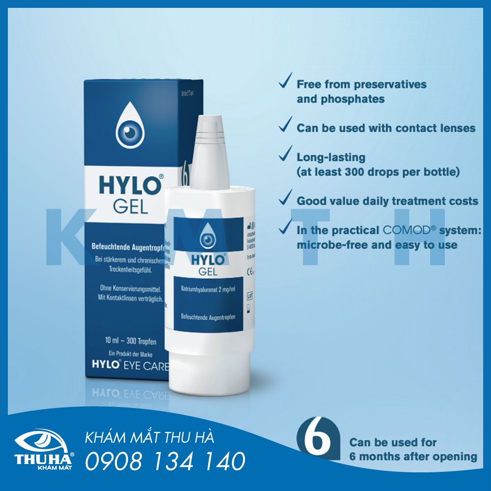 Dung dịch nhỏ mắt HYLO® GEL nay là HYLO-COMOD FORTE®
