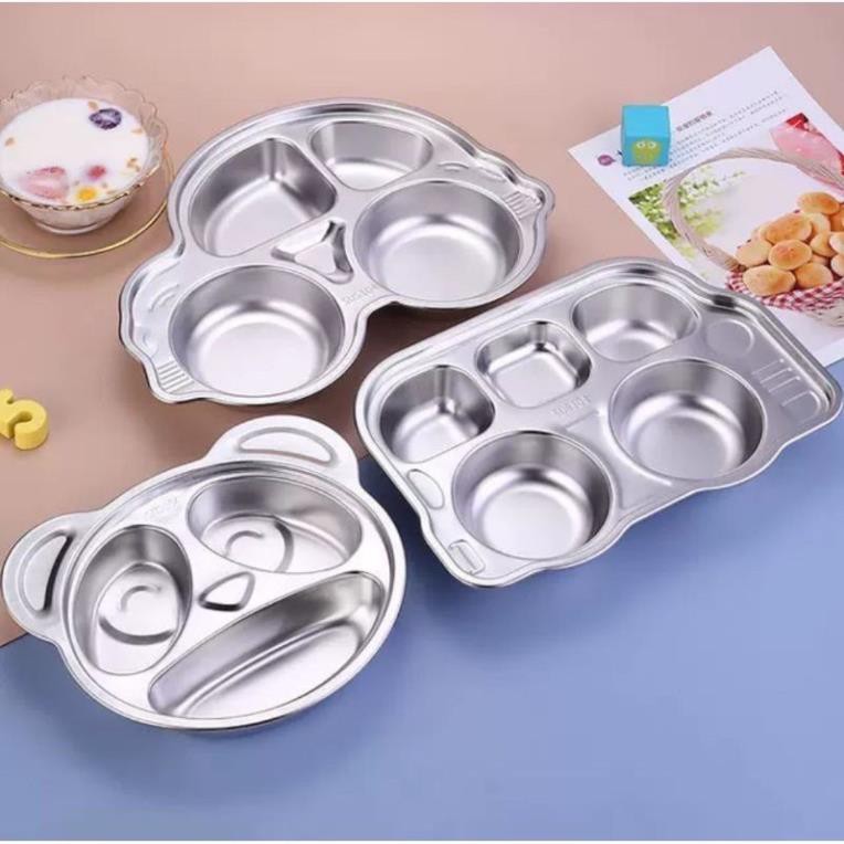 khay cơm,khay ăn dặm cho các bé inox 304 cao cấp