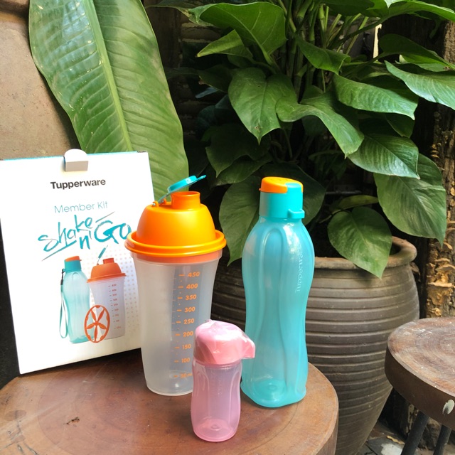 Set Binh Shake N Go Tupperware