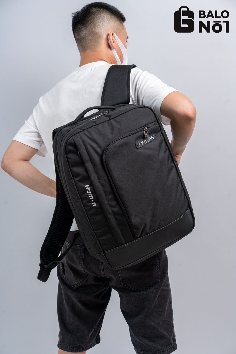 [HCM][Chính Hãng] Balo Cao Cấp Simple Cary A-City 2 - Black